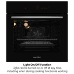 Eurolec 60cm Pyrolytic 13-Function Self Cleaning Built-in Oven OV-PY360